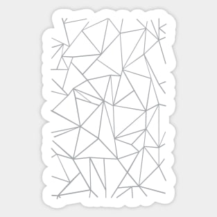 Abstract Blocks Grey #3 Sticker